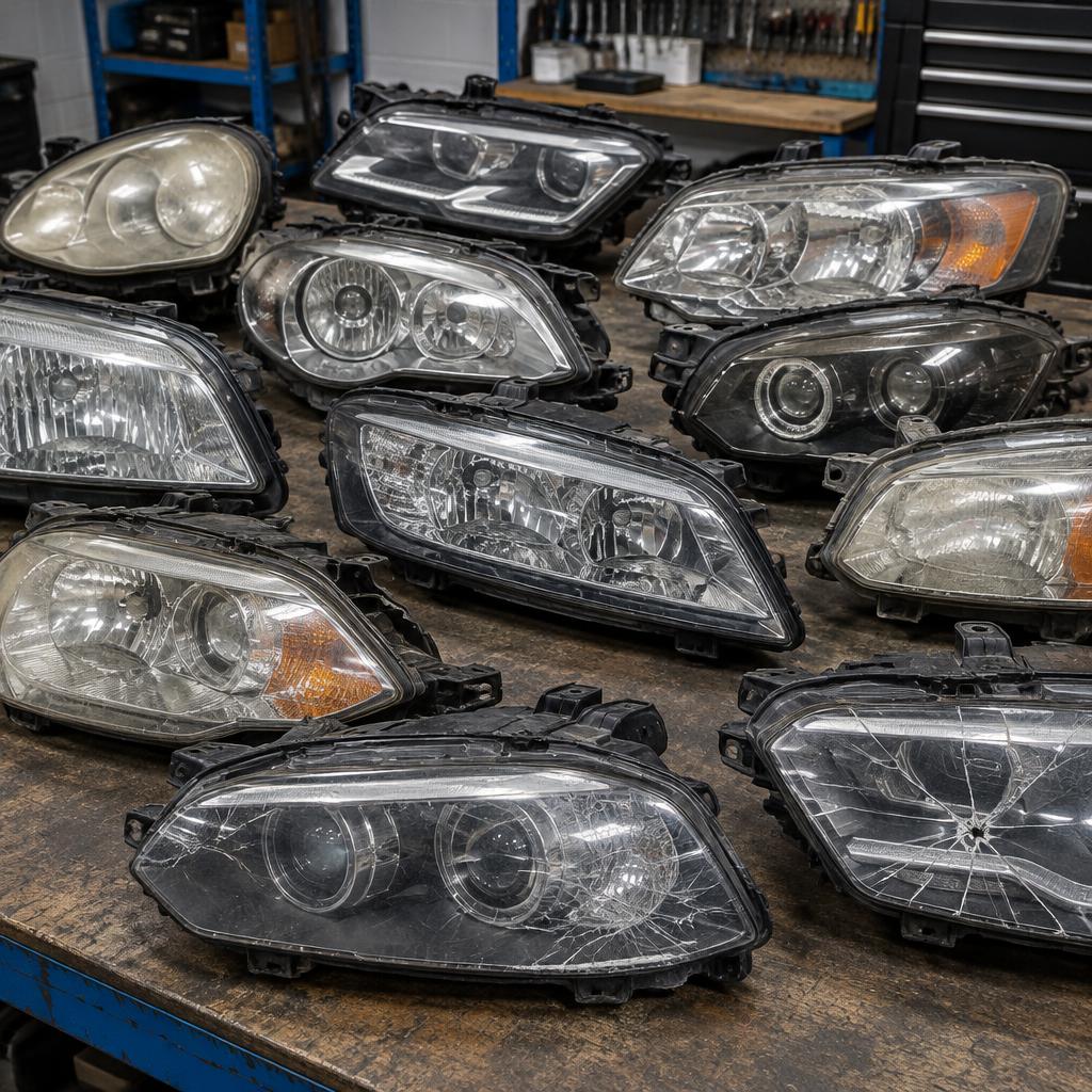 Lot de 12 optiques avant (phares)
